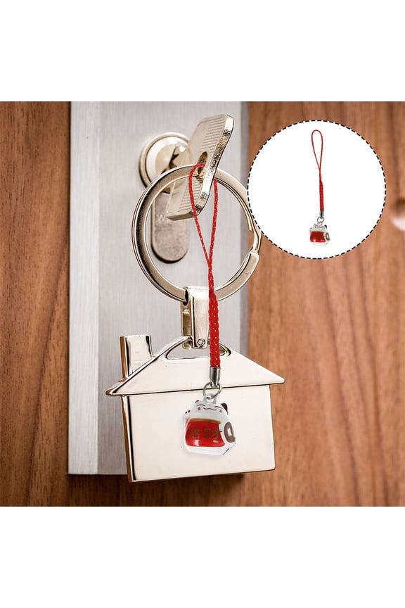 3-Piece Copper Keychain Set Lucky Bag Pendant Accessories for Keys and Bags