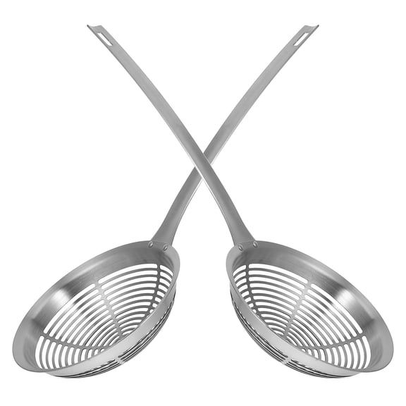 TEHAUX 201 Stainless Steel Fine Mesh Skimmer Strainer for Cooking, Frying, Boiling, Kitchen Essential Tool