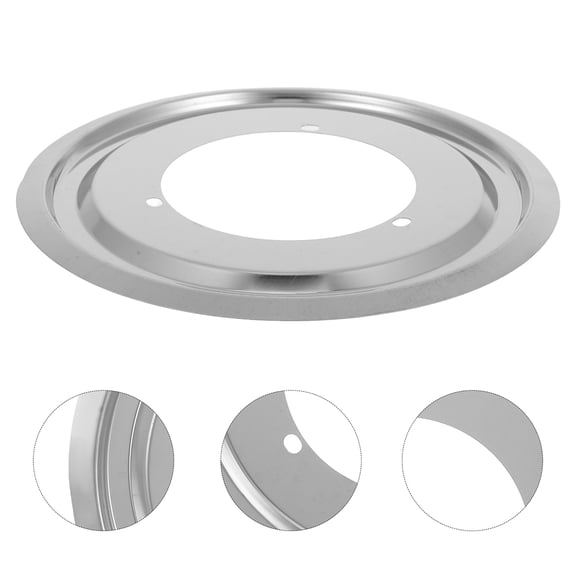 TEHAUX Stainless Steel Gas Range Drip Tray, Round Water Collector Tray for Kitchen Stove, 1 Pack, Cooking Accessory