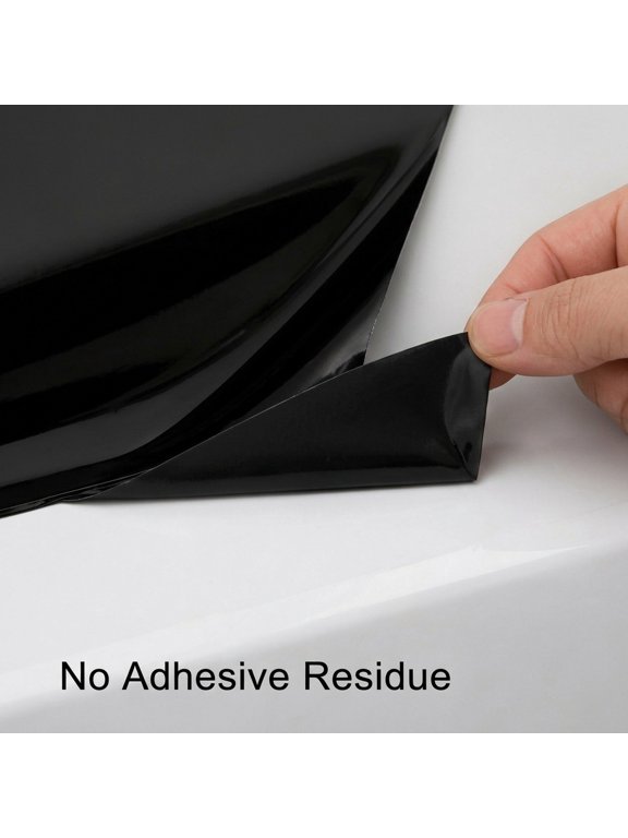 Glossy Black PVC Car Sticker Film Self Adhesive Waterproof Wrap