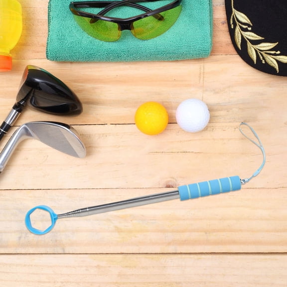 TEHAUX Golf Ball Retriever Sky Blue Adjustable Pole Ball Picker Ideal for Golf Course Use