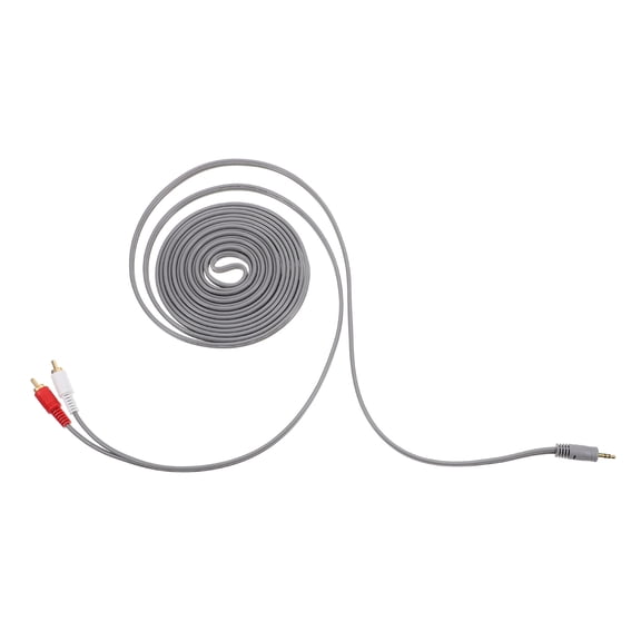 TEHAUX Car Power Amplifier Cable Grey Audio Wire with Stable Sound Transmission