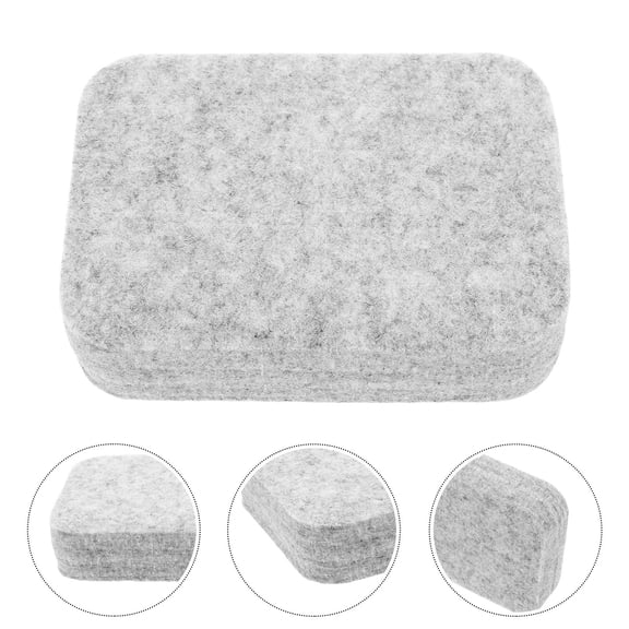 TEHAUX Versatile Grey Wool Felt Pad for Needle Felting and Home Studio Use