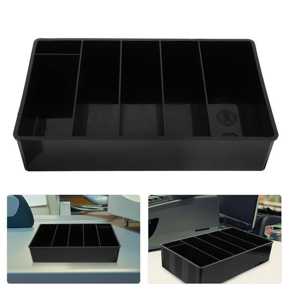 TEHAUX Holder Money Saving Organizer Vertical Cash Register Box Office