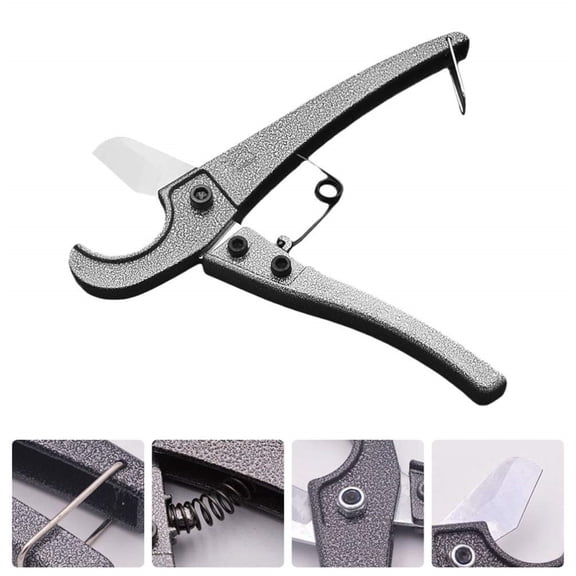 TEHAUX Hose Tube Cutter for Plumbing Cutting Efficient Pipe Slicer Tool with Ergonomic Handle Design for Precise Trimming, 20 cmx2 cm, Black