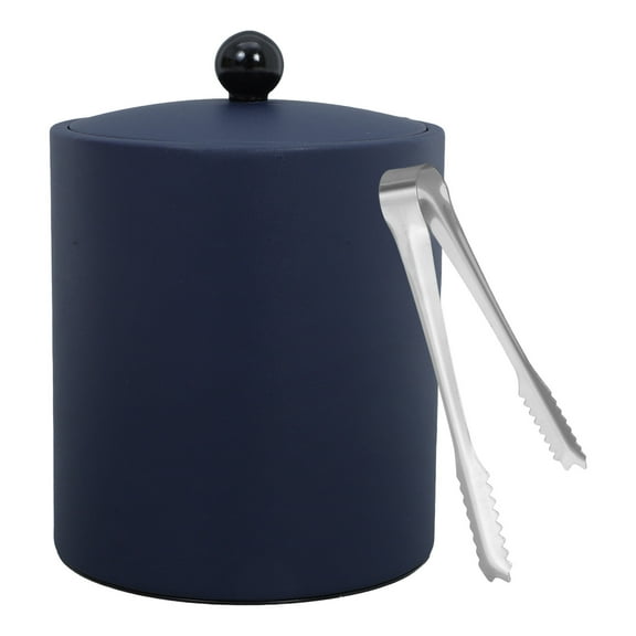 TEHAUX Hotel Ice Bucket Ice Bin Navy Stainless Steel 1Pack