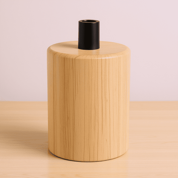 TEHAUX E27 Ivory Wooden Light Holder Safe Plastic Material for Lamps