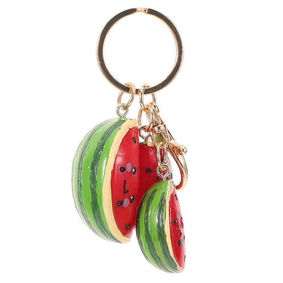 TEHAUX Watermelon Keychain Pendant Bag Charm, Alloy Resin Hanging Accessory for Purse, Backpack - 1 Piece