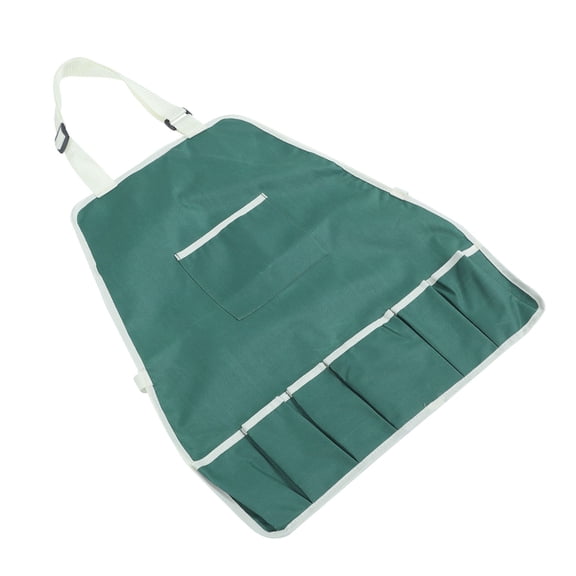 TEHAUX Kids Garden Waist Apron 1Set Green Canvas With Scratch Resistant And Wear Resistant Features