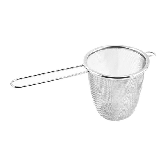 TEHAUX Rice Strainer Tea Strainer 430 Stainless Steel Impurity Removal Office Workers 1Pcs