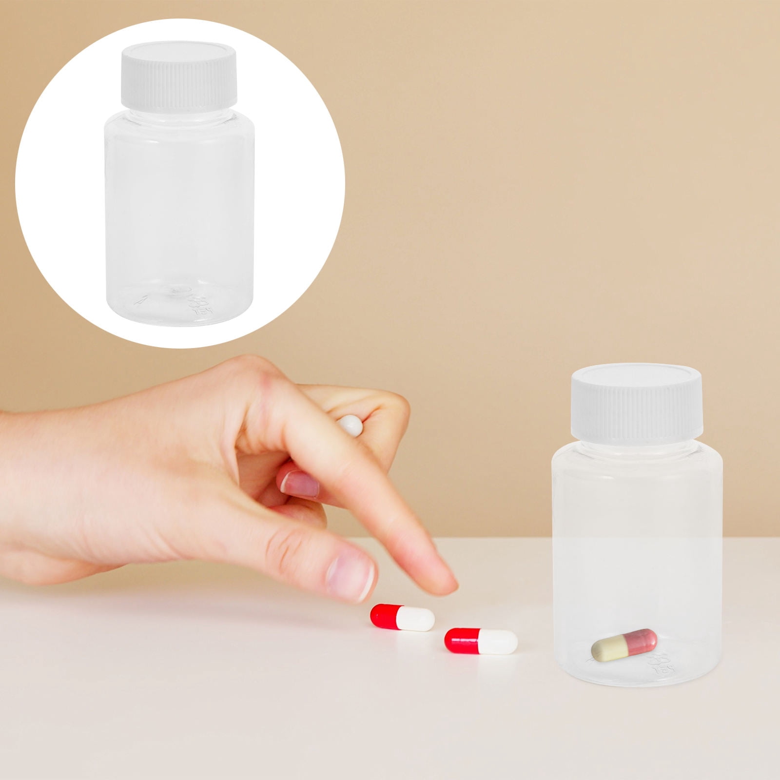 Botthle Container TEHAUX Leakproof Refillable Travel Bottles Set, 12-Pack Transparent PET ...