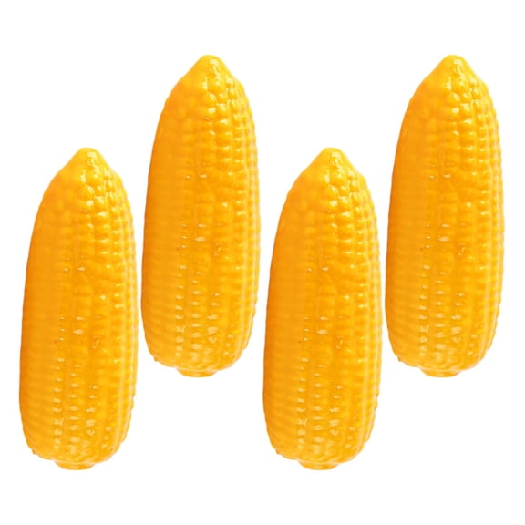 TEHAUX Lifelike Orange Simulation Corn Decoration Foams for Home Use Ideal Gift and Learning Prop 4pcs