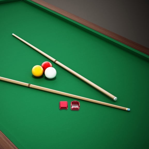 TEHAUX Portable Red Aluminum Billiard Chalk Holder Case Lightweight Pool Table Accessory
