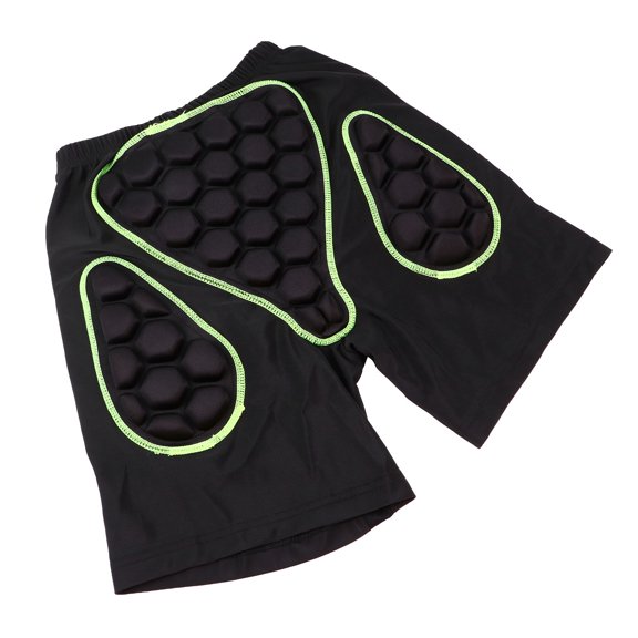 TEHAUX Padded Shorts 3D Protection Eva Cushioning Black for Downhill Cycling