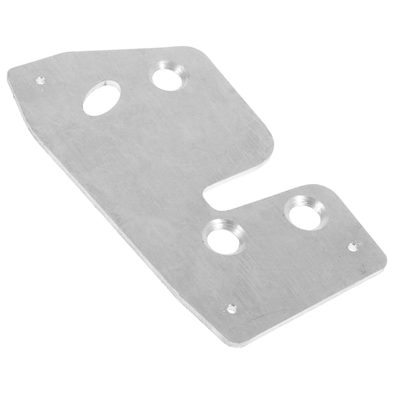 TEHAUX 1Set Driver Side Car Door Latch Reinforcement Plate Plated Silver Metal Repair Replacement