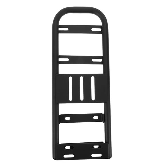 TEHAUX Electric Bike Cargo Rack Heavy-Duty Black Adjustable Rear Support