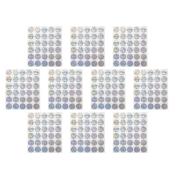 TEHAUX Multi Color Scratch Off Stickers Labels Self Adhesive Round DIY Prize Reward Program for Party Decorations