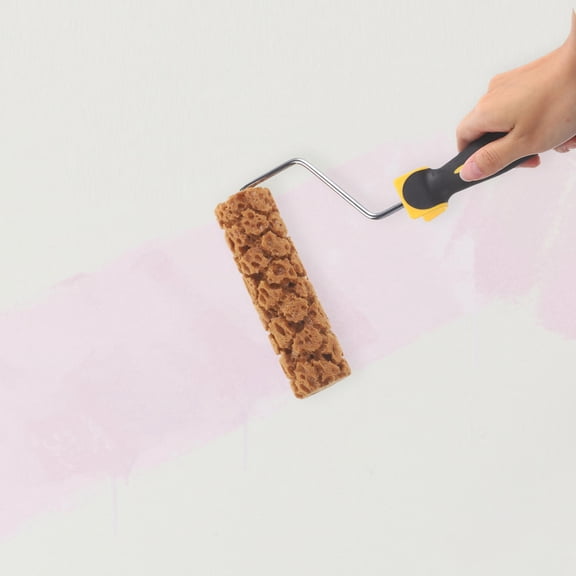 TEHAUX Sponge Paint Roller with Pineapple Pattern for Home Decoration Textured Wall Finishes