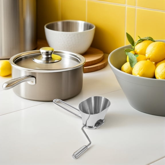 TEHAUX Herb Chopper for Fresh Herbs with Stainless Steel Manual Crank