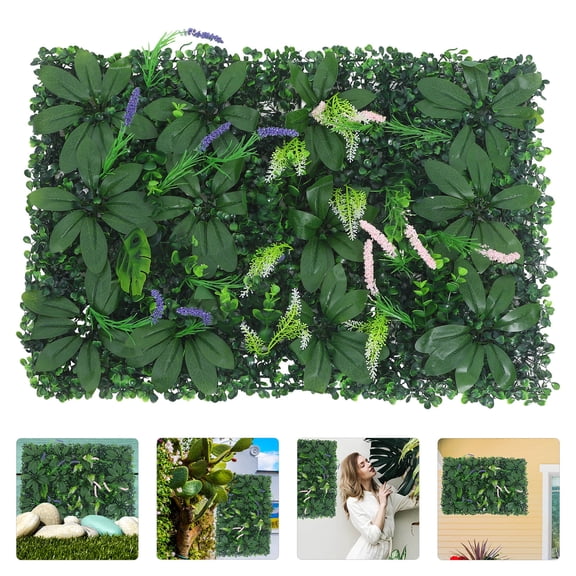 TEHAUX Artificial Greenery Wall Panels for Indoor and Outdoor Use, Plastic Decorative Faux Plant Panels