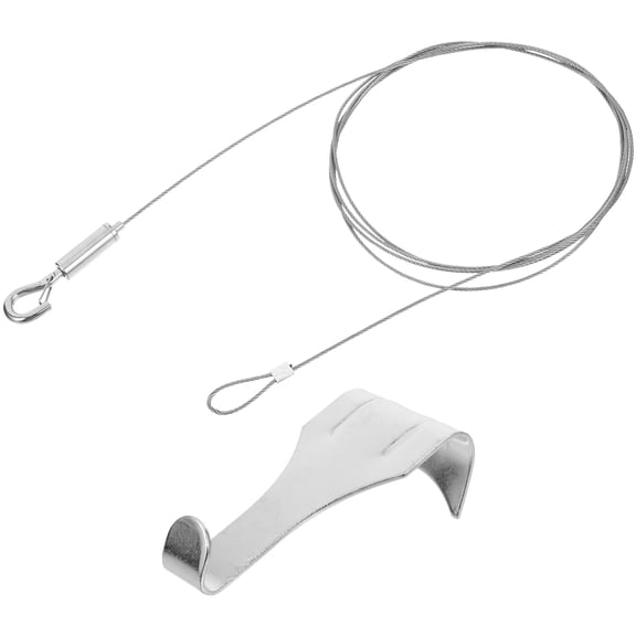 TEHAUX Painting Hanging Kit Picture Frame Wire for Wires with Clips Silver