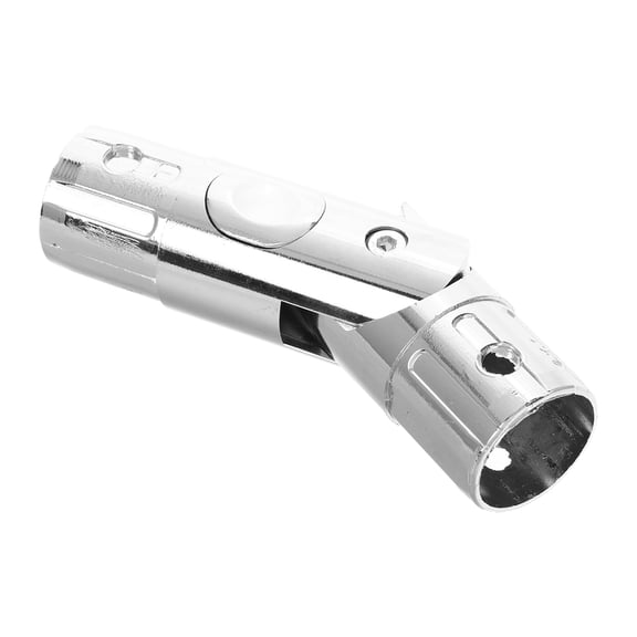 TEHAUX Patio Umbrella Replacement Pole Silver Adjustable with Easy Crank Handle for Outdoor Use