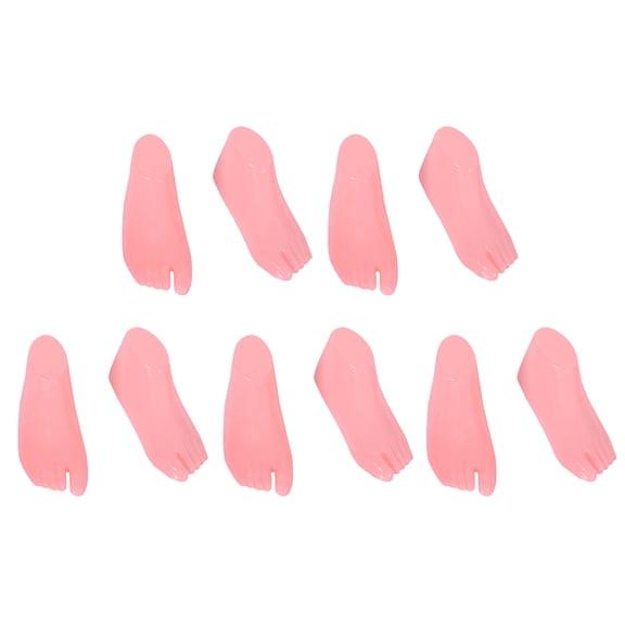 TEHAUX PVC Kids Shoes Display Stands Pink Storage 5 Pairs 7.1X3.0X2.4In