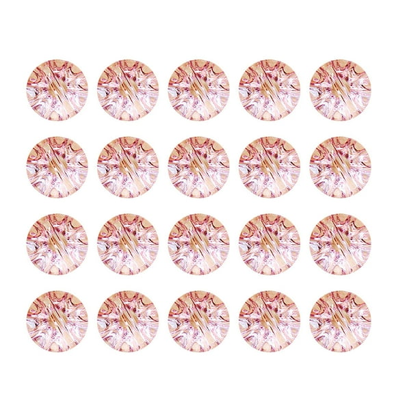 TEHAUX Pink Resin Round Shirt Button 50Pcs for Button Decors Sewing Projects
