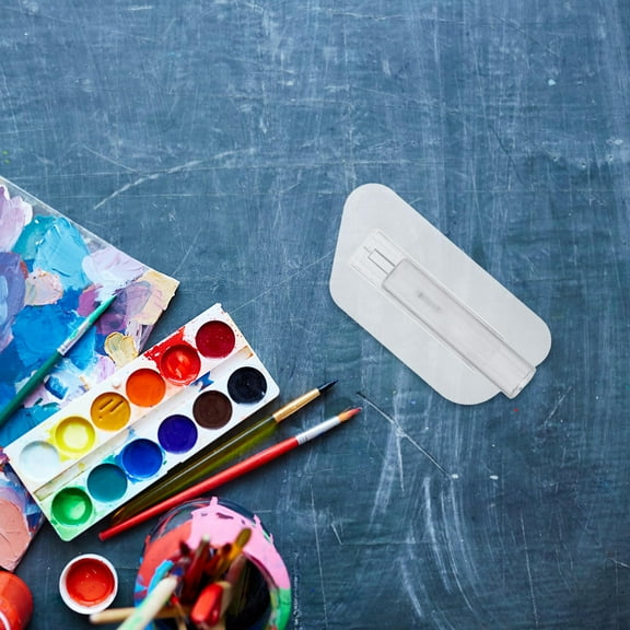 TEHAUX Clear Plastic Finishing Trowel Tool for Smooth Concrete and Drywall