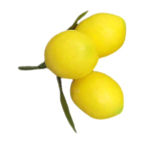 TEHAUX Plastic Lemons Safe Lightweight Faux Fruit for Home Decor and Display Props