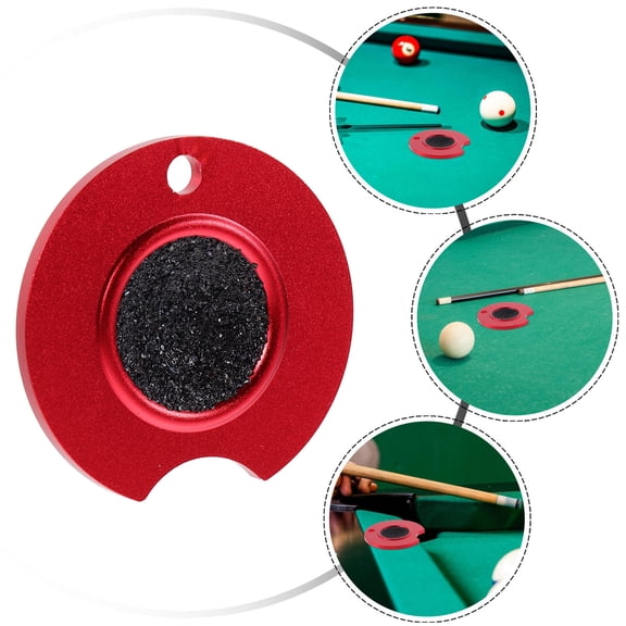 TEHAUX Aluminum Pool Cue Tip Sander with Billiard Chalk Holder for Enhanced Grip and Precision in Billiards