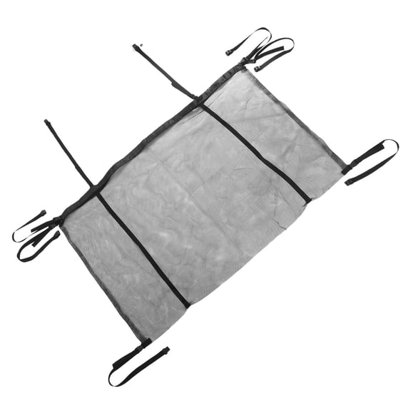 TEHAUX Nylon Mesh Pool Storage Bin with Hanging Hooks for Floats, Pool Toys, and Accessories