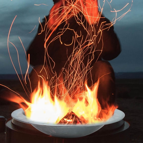 TEHAUX Campfire Grill Small Grill Iron Grey Grilling for Outdoor Enthusiasts 1Set