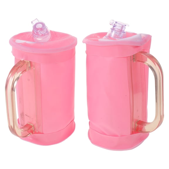 TEHAUX Portable Water Filled Dumbbells Pair for Travel and Office Exercise