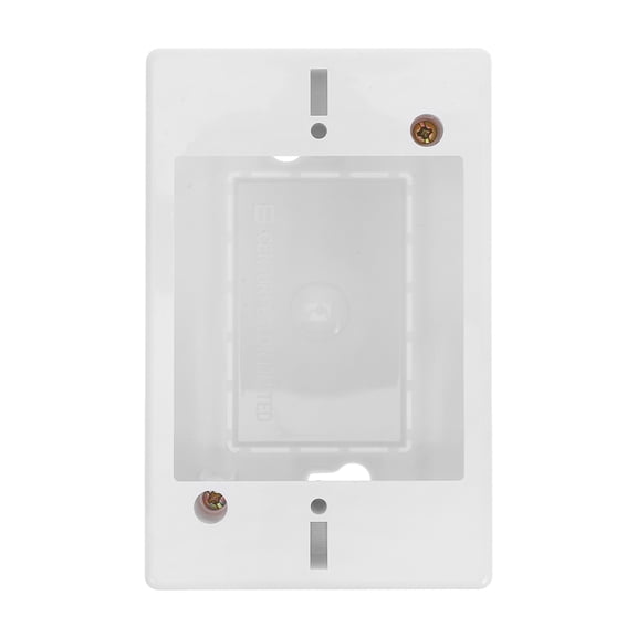 TEHAUX White ABS Single Gang Box - Versatile, Reliable, Easy Installation for Any Project