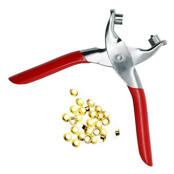 TEHAUX Handheld Hole Punch Pliers Rivet Puncher Steel Heavy Duty Tool Set for Crafts and Projects