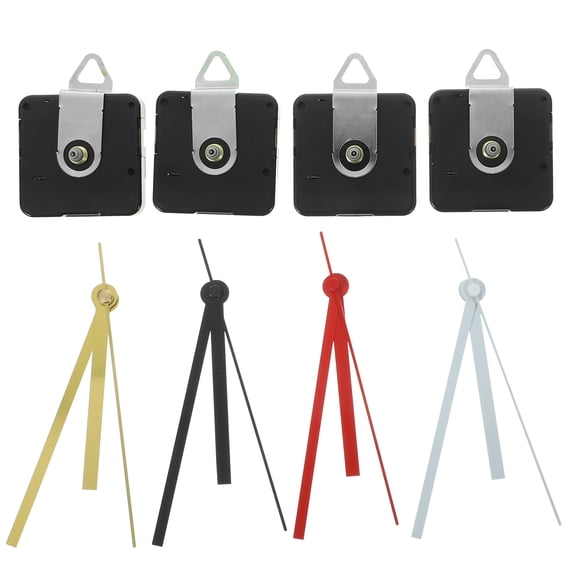TEHAUX Wall Clock Movement Kit with Plastic Parts in Assorted Colors for Clock Repair and Replacement