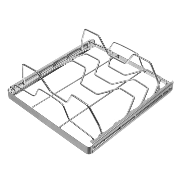 TEHAUX Silver Stainless Steel Bbq Rack Portable Barbecue Grill Accessory for Picnic