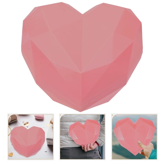 TEHAUX present Packaging Box Romantic Design Pink 1Set 7.1X7.1X4.7In