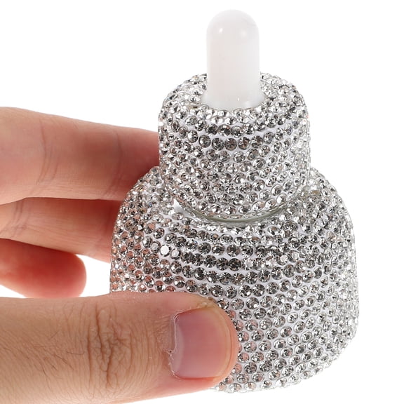 TEHAUX Glass Dropper Bottles Elegant Rhinestone Design Essential Oils