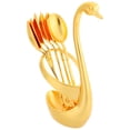 thumbnail image 1 of TEHAUX Alloy Swan Dessert Cake Spoon Tableware for Household Users 1 Set, 1 of 8