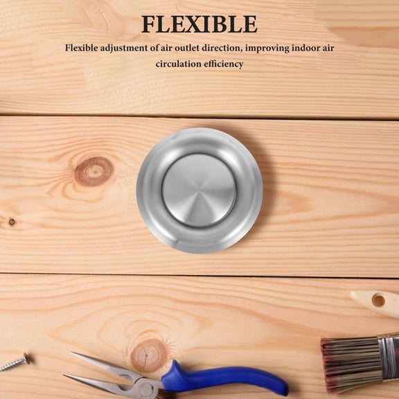 TEHAUX Metal Round Air Diffuser for Home Use with Precise Airflow Control