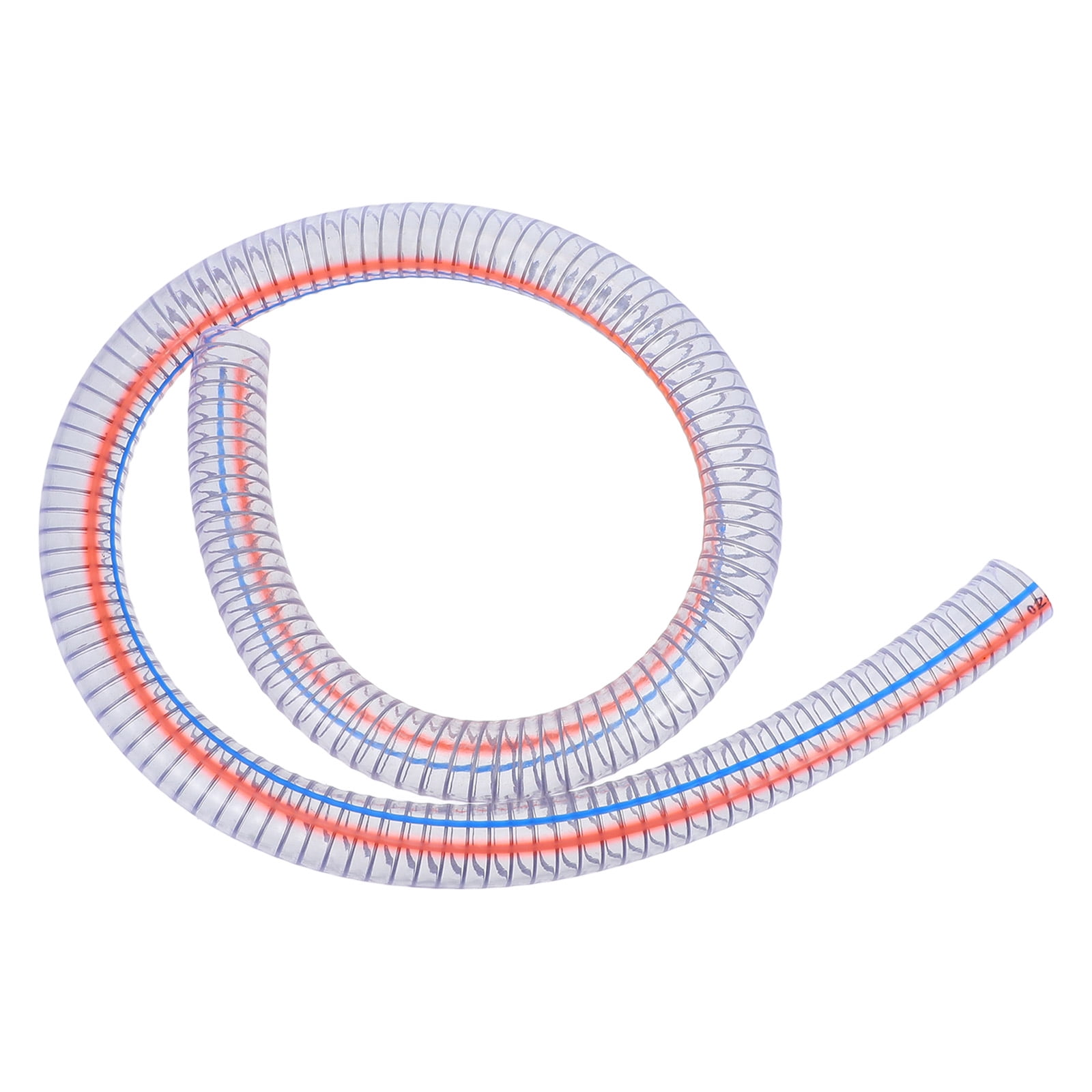 TEHAUX Steel Wire Reinforced Tubing Transparent Flexible Hose for Gasoline 1Set