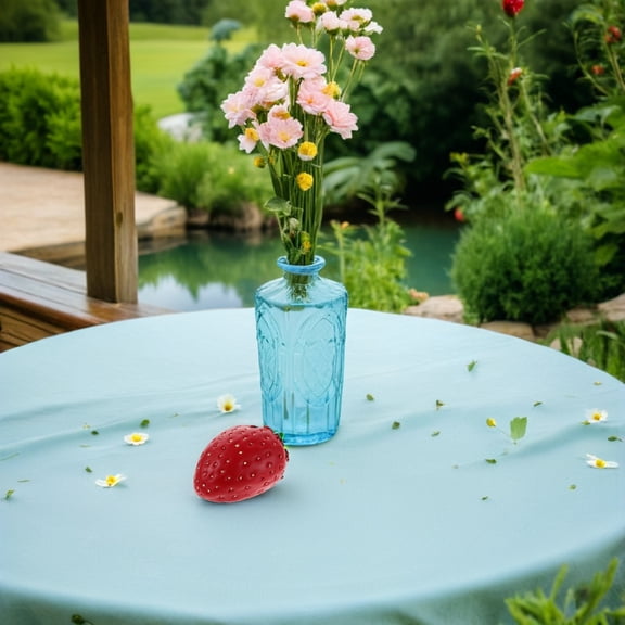 TEHAUX Red Resin Strawberry Outdoor Key Safe Hidden Key Holder for Garden Security and Safe Storage