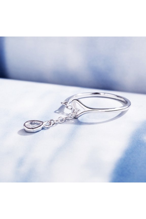 Stylish Waterdrop Ring Perfect Elegant Fashion Finger Ring