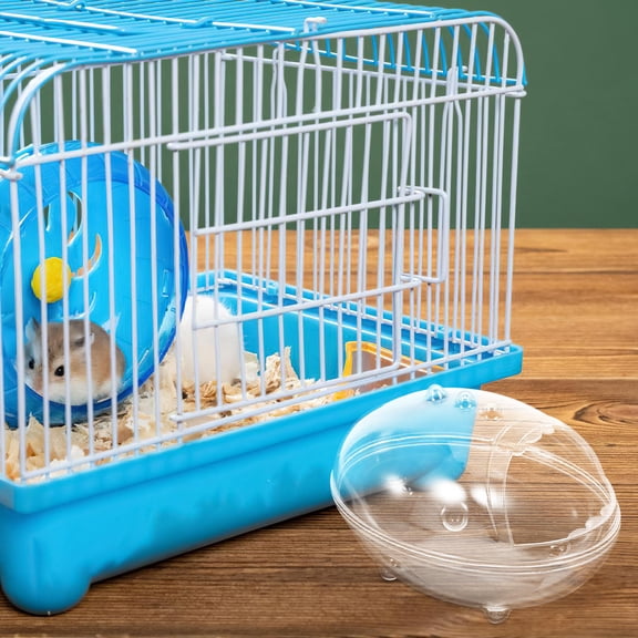 TEHAUX Hamster Bath Sand Box Transparent Design Multifunctional Small Animal Supplies