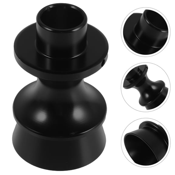 TEHAUX Black Aluminum Alloy Gear Shift Knob Adapter for Comfortable and Stable Driving