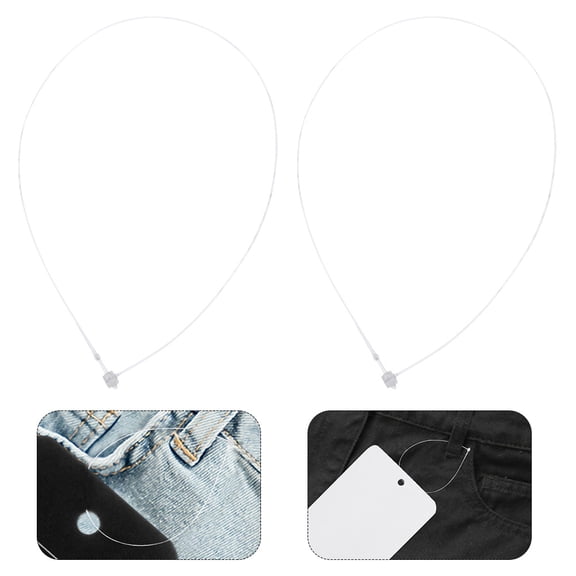 TEHAUX Plastic Snap Fasteners Kit for Sewing Clear Tags and Jewelry Price Labels