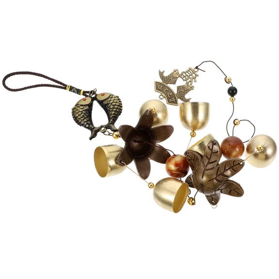 TEHAUX Vintage Bell Wind Chime Outdoor Decor Hanging Bell Ornament for Garden Window Door