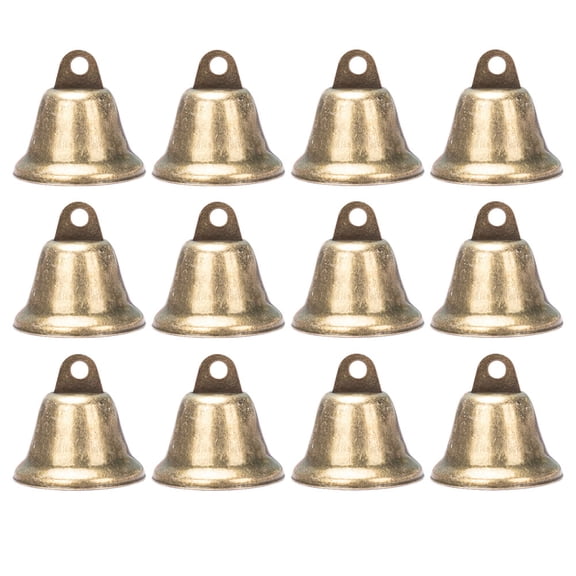 TEHAUX Vintage Bells 25Pcs Craft Bells for Wedding and Engagement Events in Golden